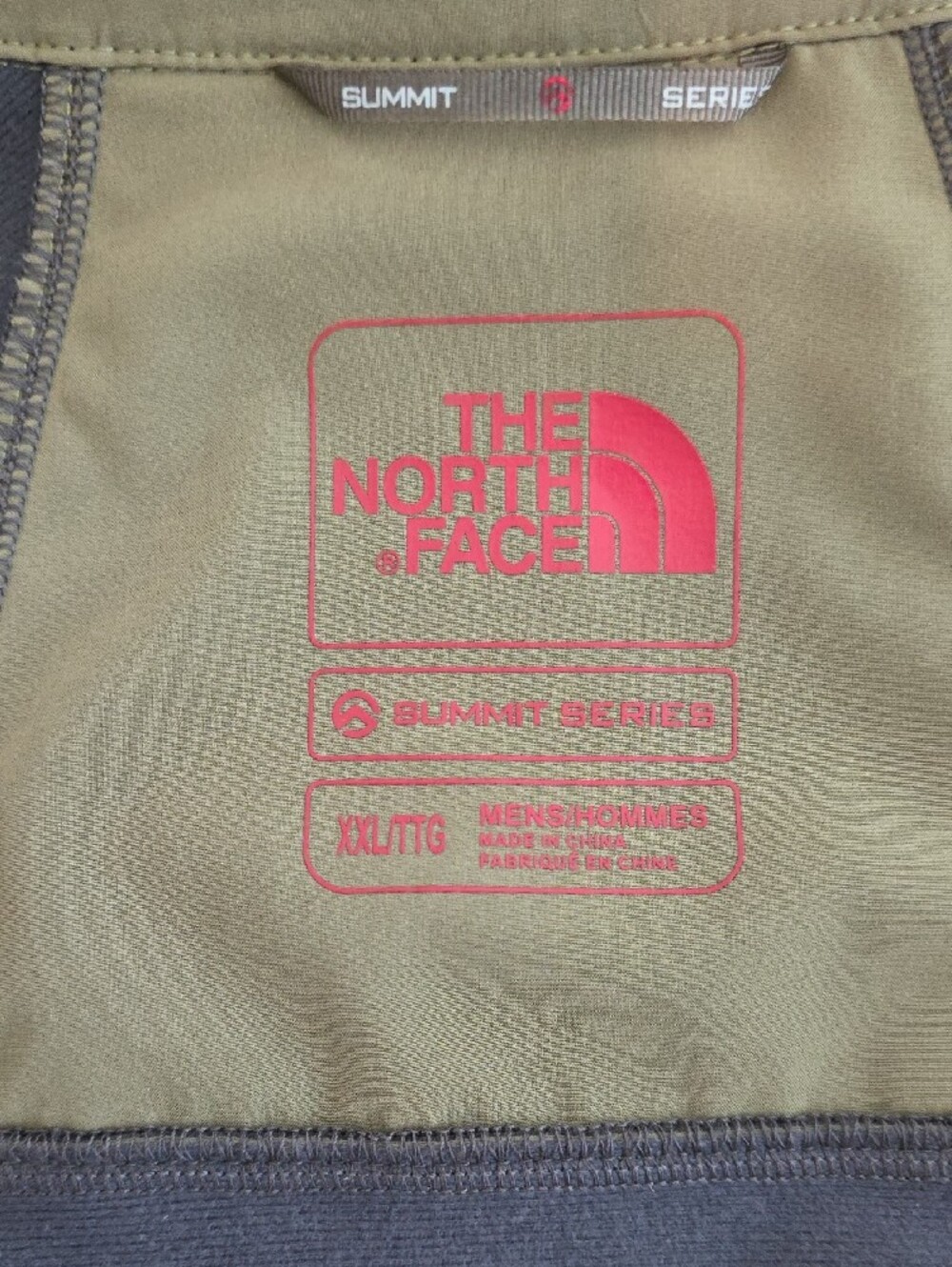 The North Face Olive Green Summit Series Softshell Jacket with Zip Pockets - Picture 2 of 6